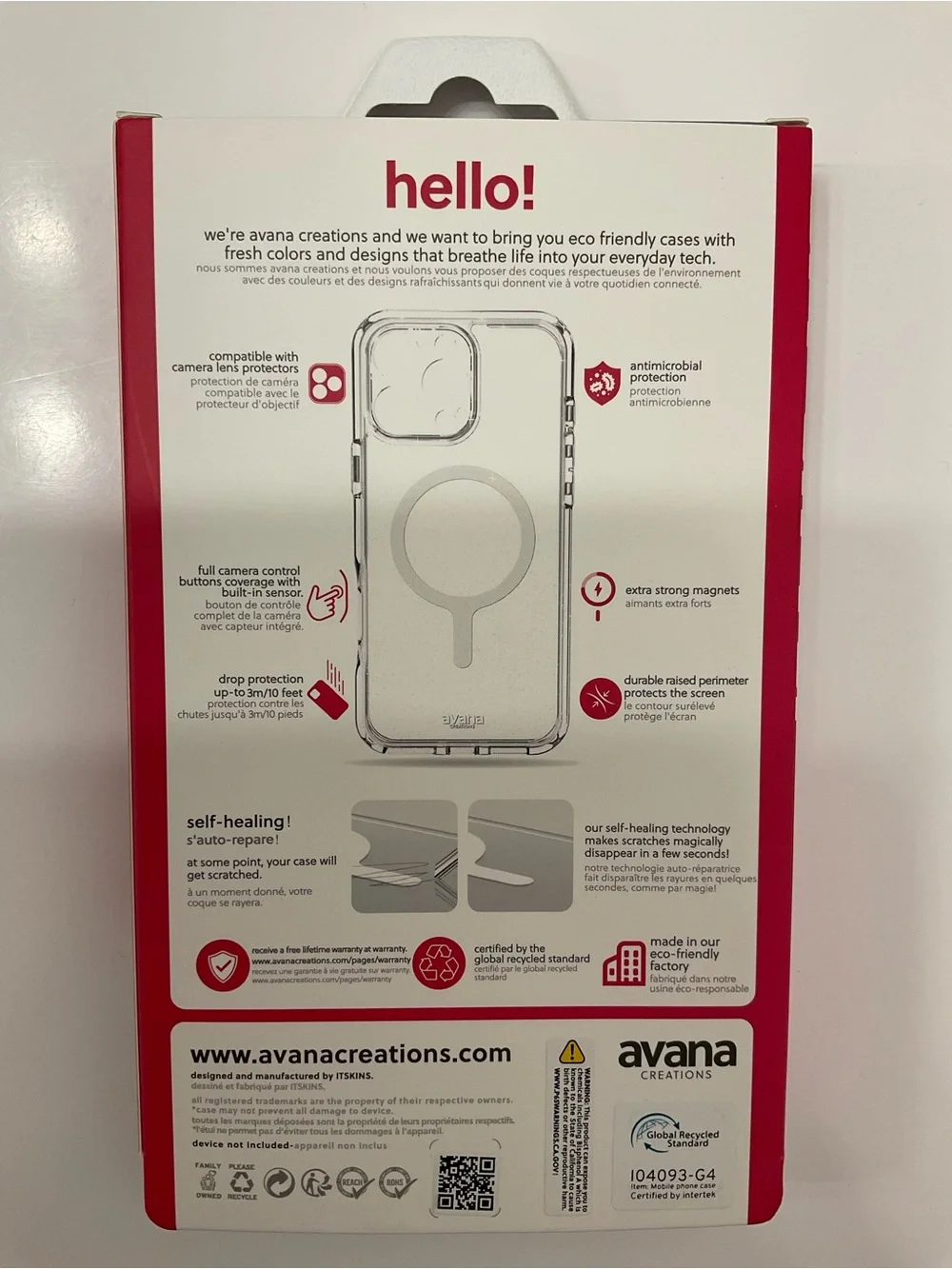 NIB Avana Creations Starlight Silver Case for iPhone 17 Pro Max